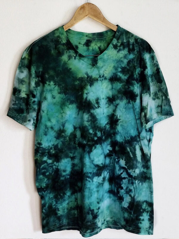 Women’s Green Galaxy Tie-Dye Shirt