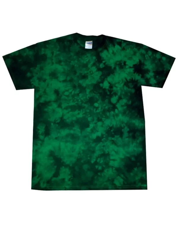 Green & Black Scrunch Tie-Dye T-Shirt